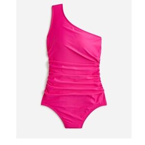 Jcrew swim suit hot pink one shoulder
